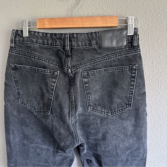 Zara Gray Button Fly Ankle Crop Jeans with Raw Hem 6 - Picture 8 of 12